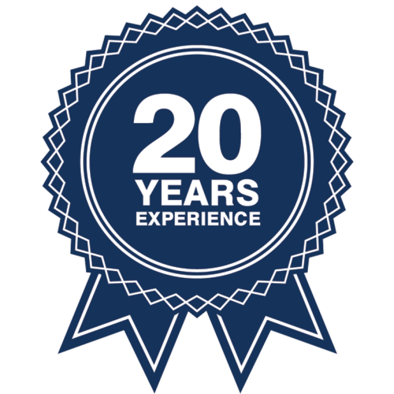 20+ Years of Experience 20+ Years of Experience