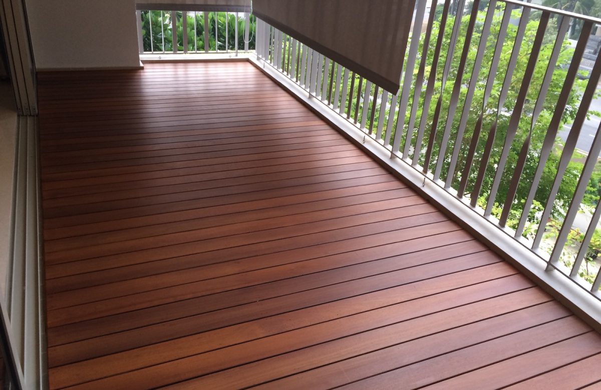 Outdoor balcony decking