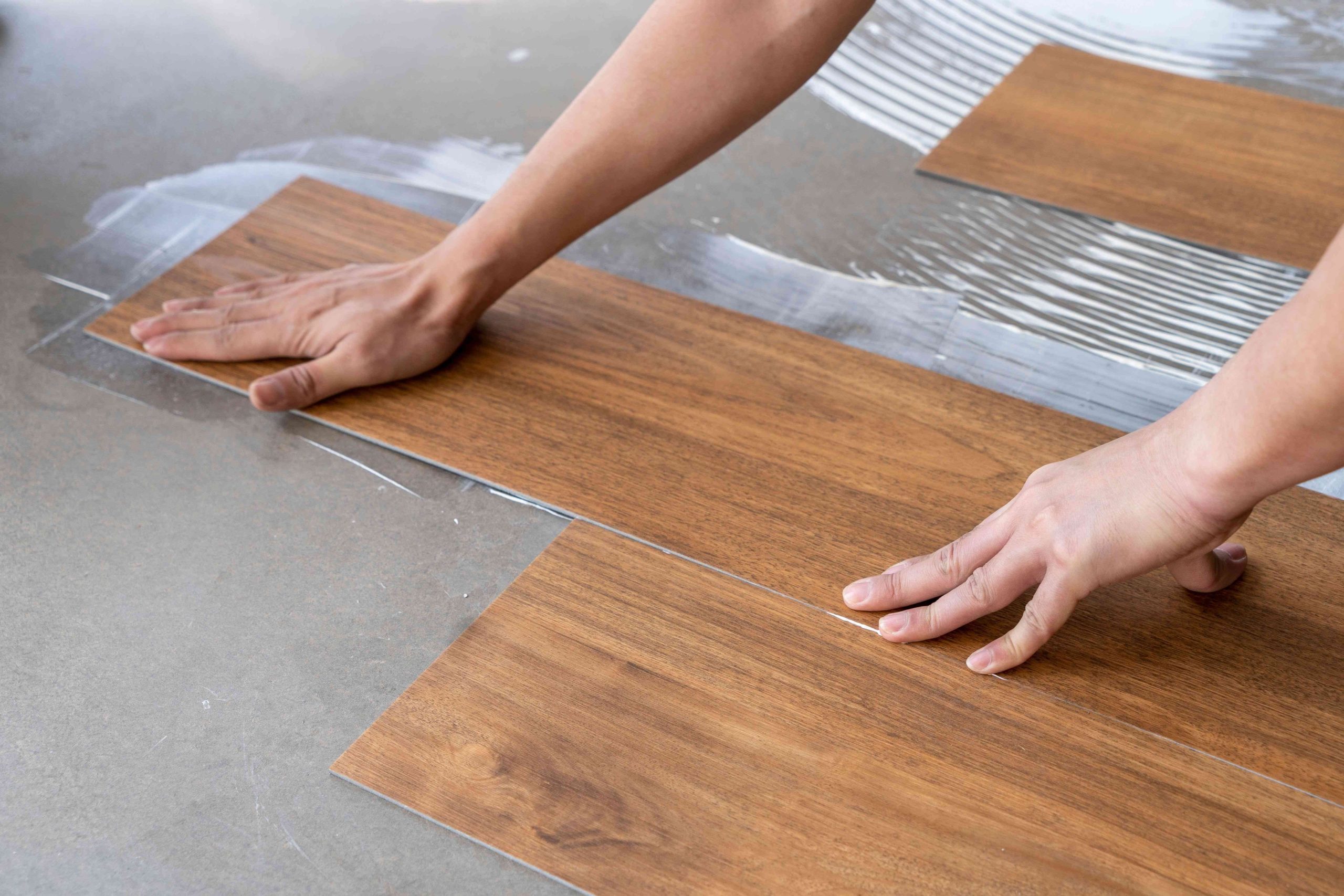 Vinyl flooring installation